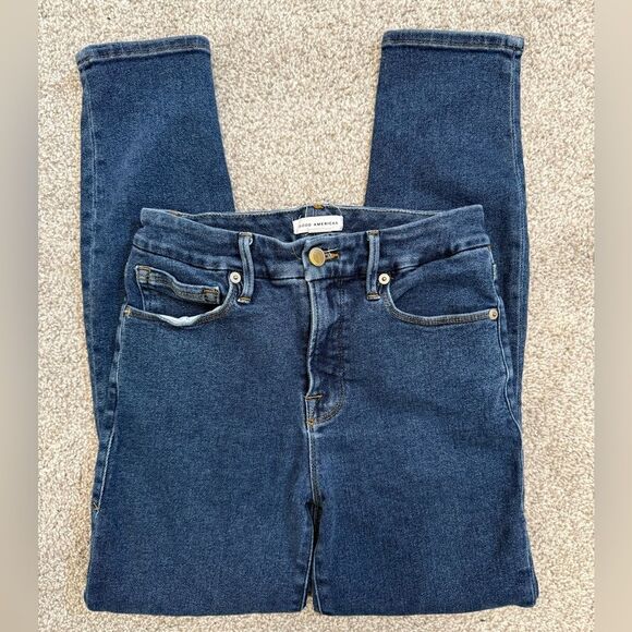 Good American Good Legs High Waisted Skinny Jeans size 2 - Picture 1 of 6